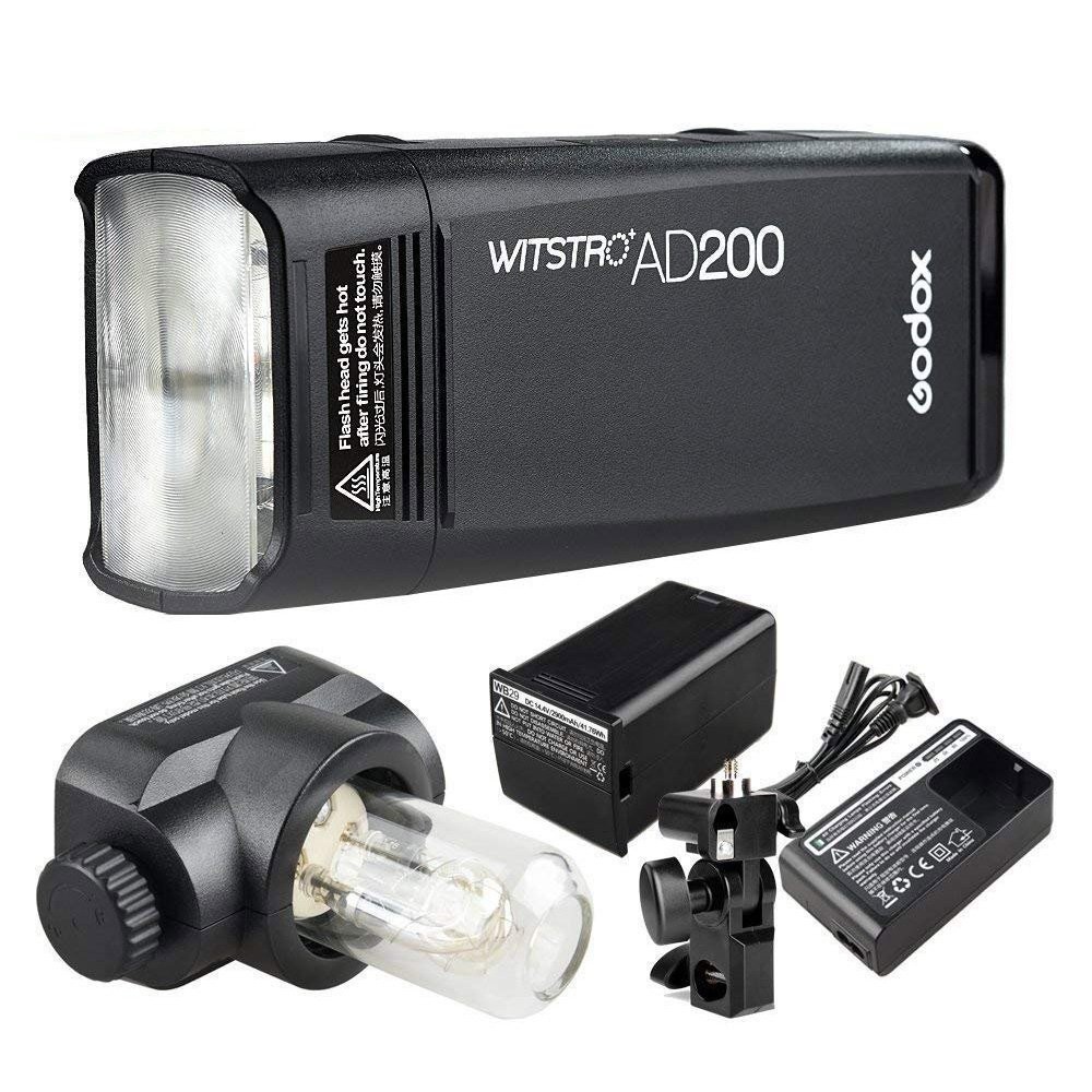 Godox AD200 Strobe Flash, 200W with Bare Bulb Outdoor Speedlite Flash