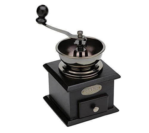 Fox Run Adjustable Coffee Grinder, 4.75 x 5.75 x 7.75 inches, Black