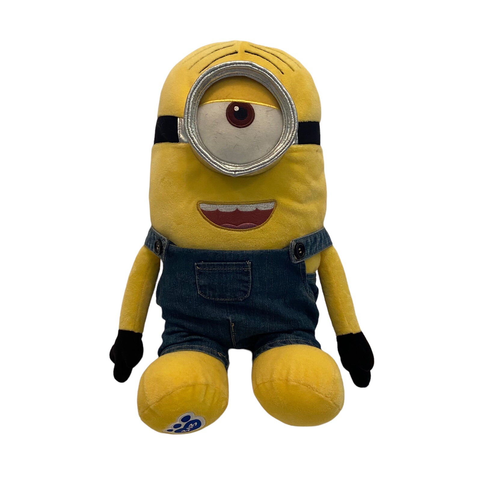 Lg Build A Bear BAB Minion Plush 15" Despicable Me Carl One Eye Yellow Stuffed