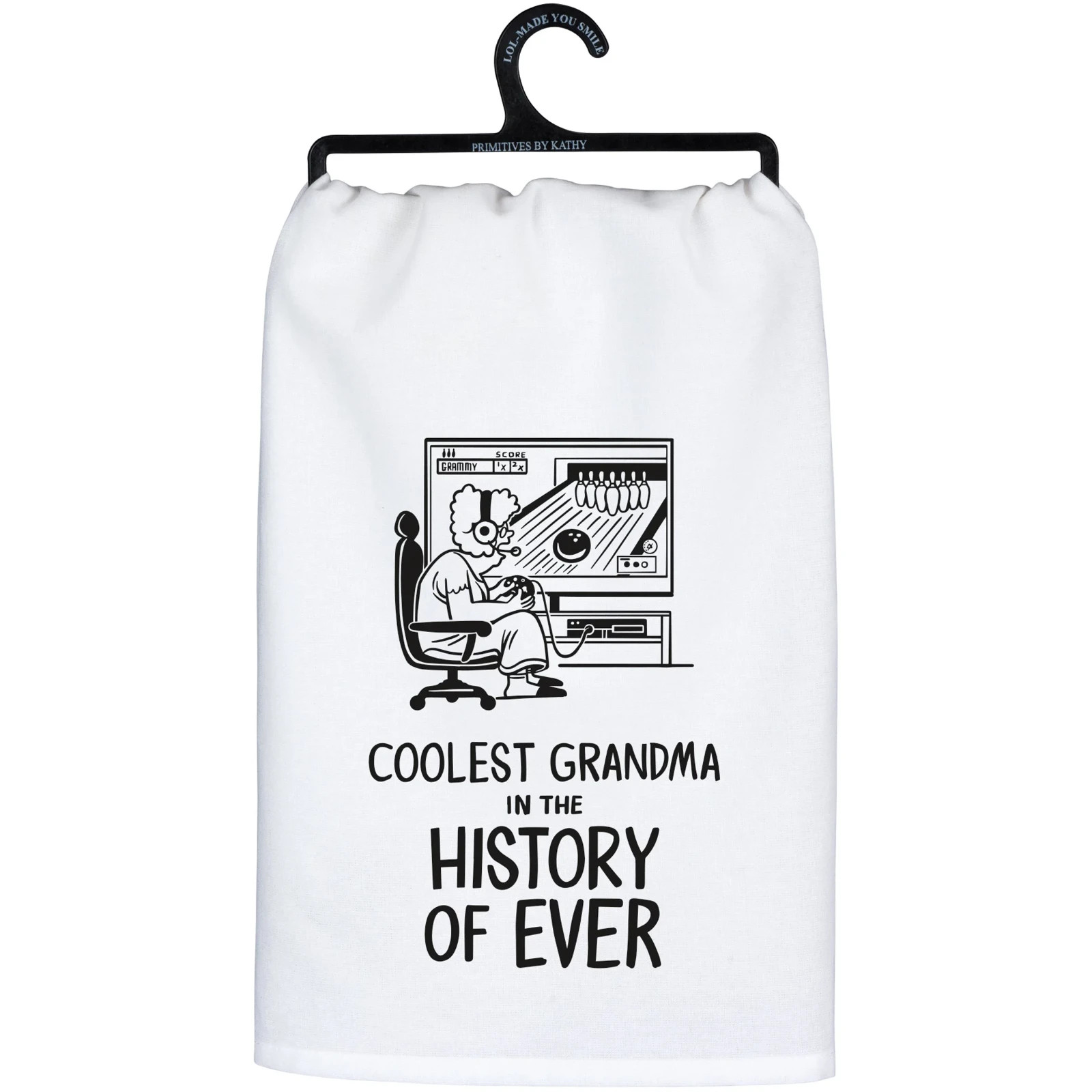 Coolest Grandma in the History of Ever Kitchen Dish Towel 28" x 28" NWT