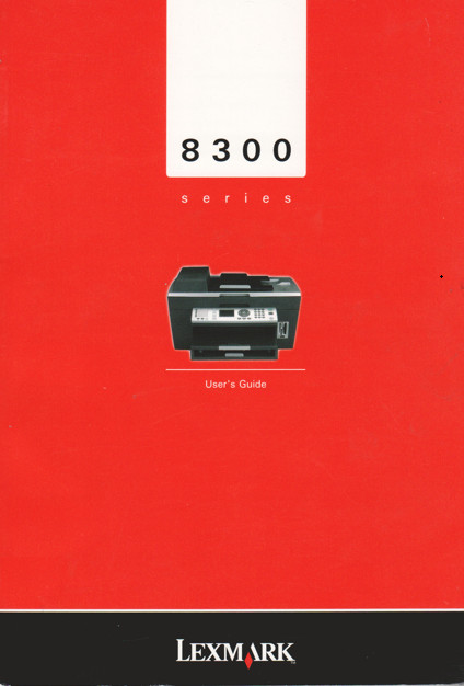 VINTAGE LEXMARK 8300 USER'S GUIDE