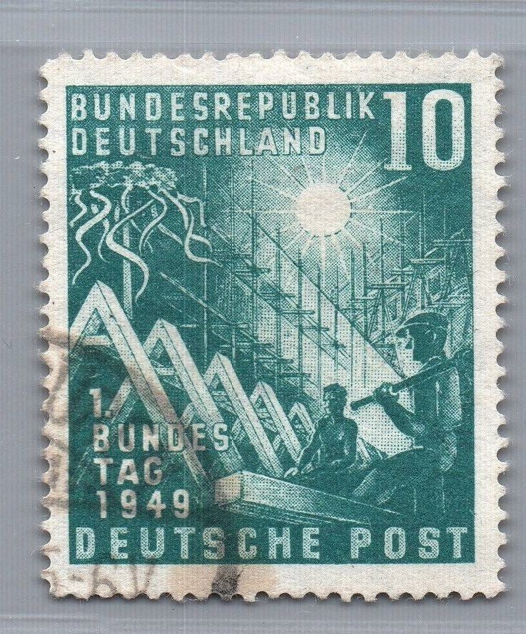 Federal Republic of Germany Michel No. 111, postmarked
