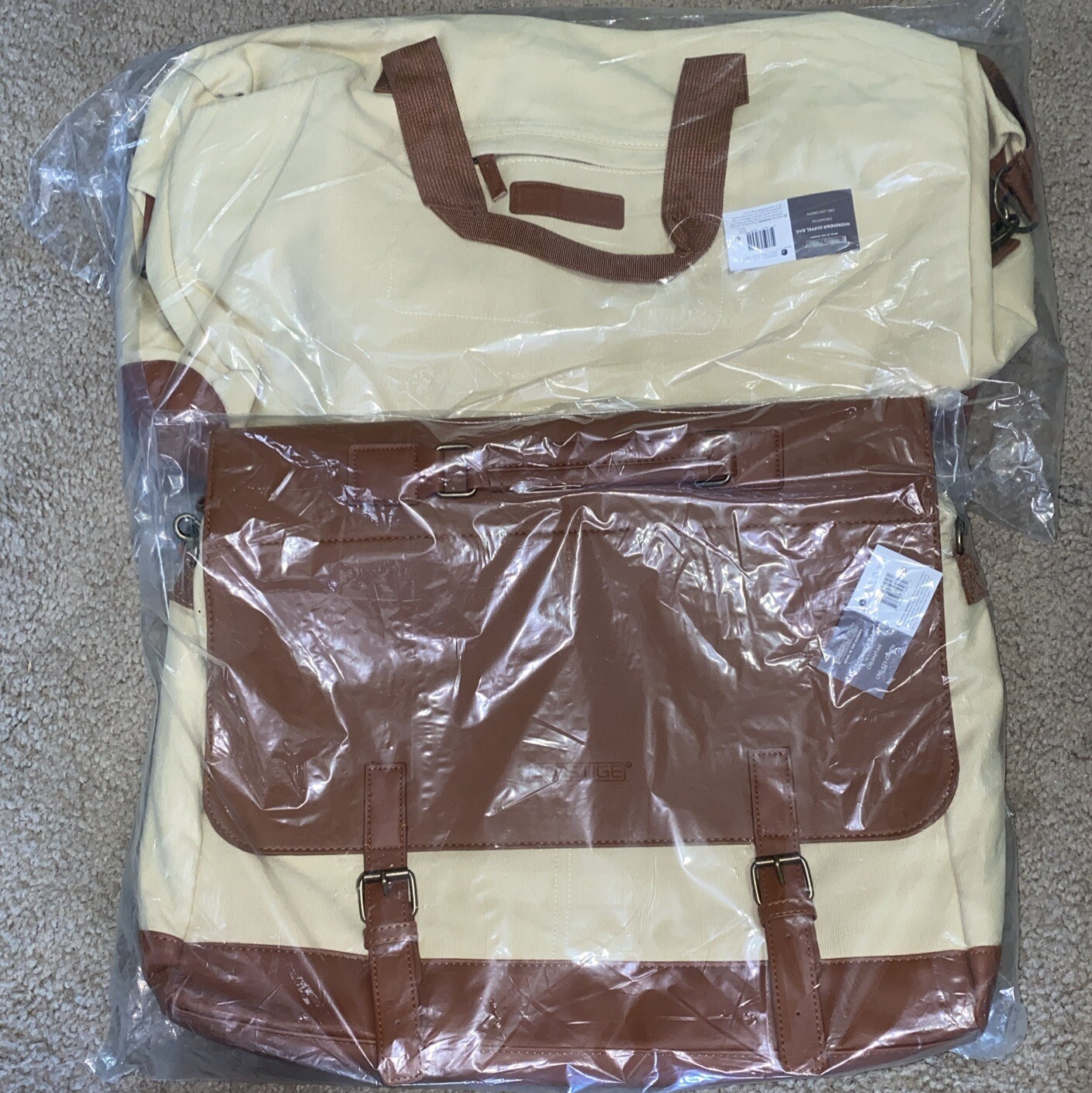 CRG Prestige Weekend Duffel Bag And Messenger Bag Both New With Tags