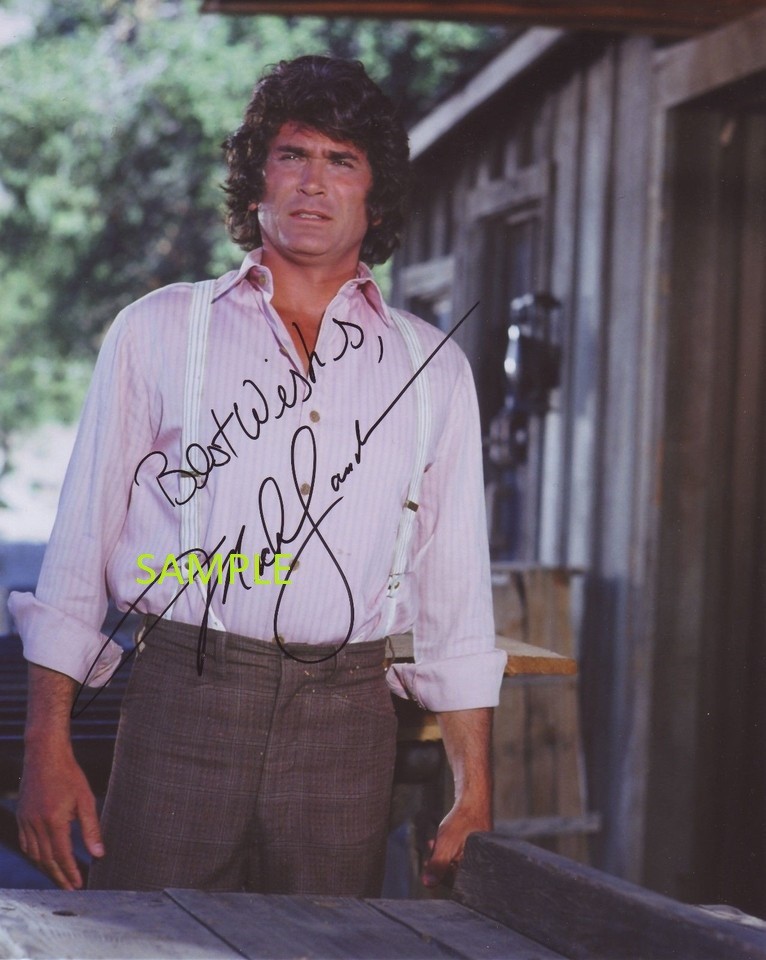MICHAEL LANDON REPRINT 8X10 PHOTO AUTOGRAPHED SIGNED CHRISTMAS MAN CAVE GIFT