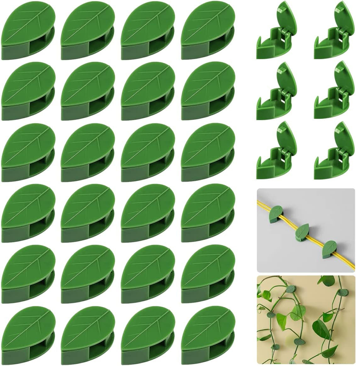 30 Pieces Plant Climbing Wall Fixture Clips Self-Adhesive Plant Fixer Invisible