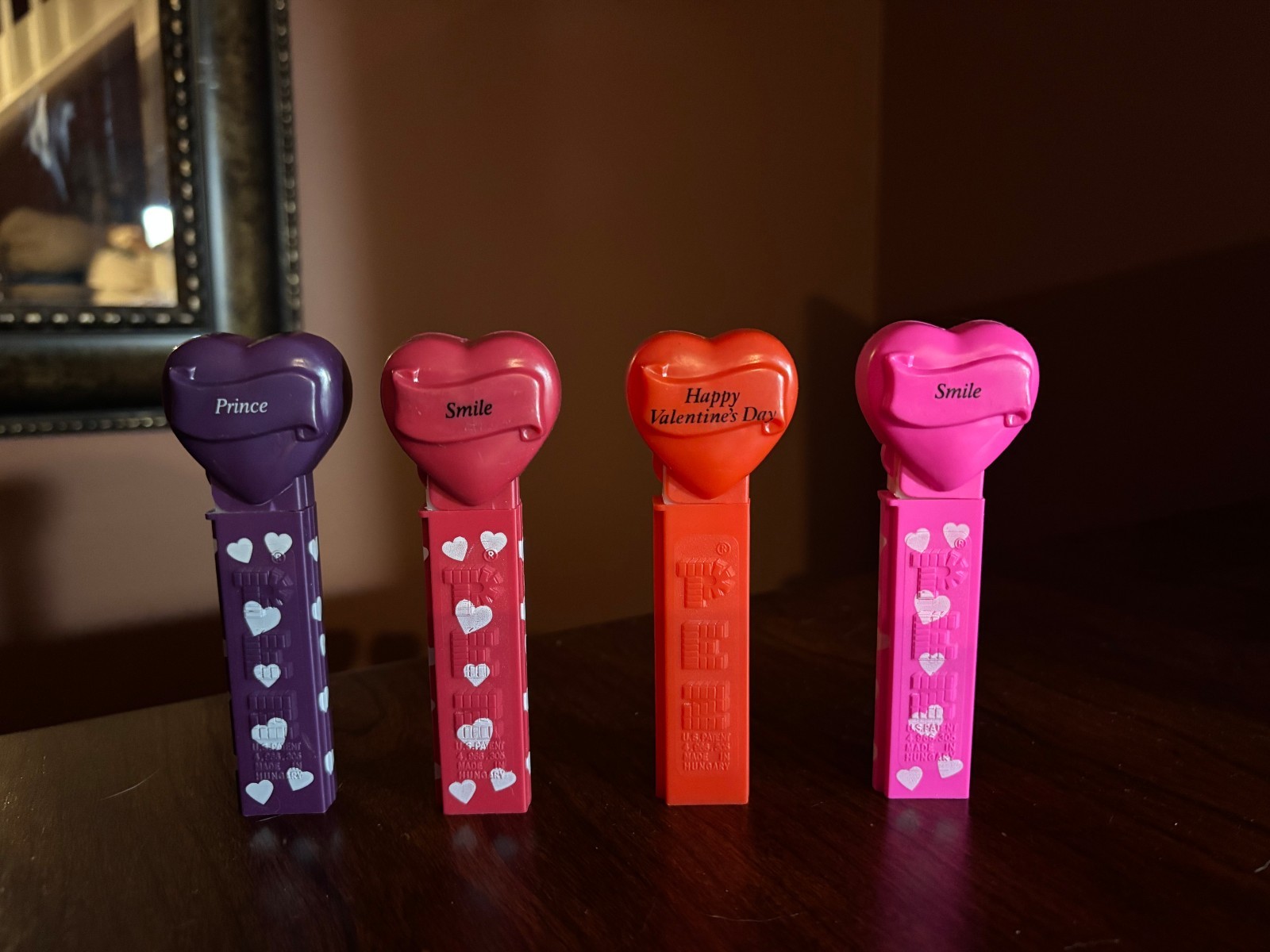 4 Valentines Day Pez Dispensers