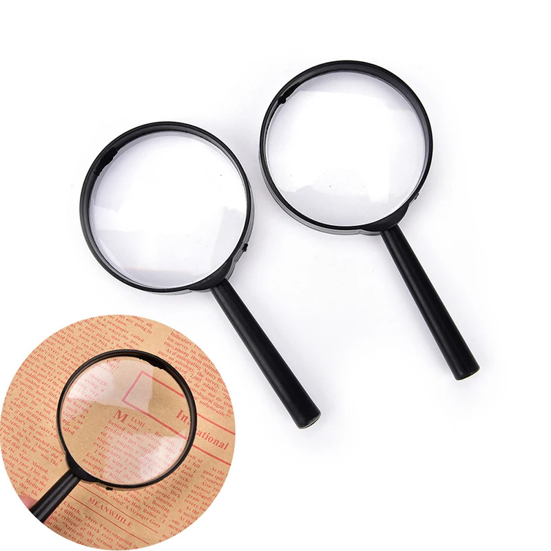Portable Handheld 5X Magnifying Glass 5X Magnifier Len Diameter 60mm Magnifier