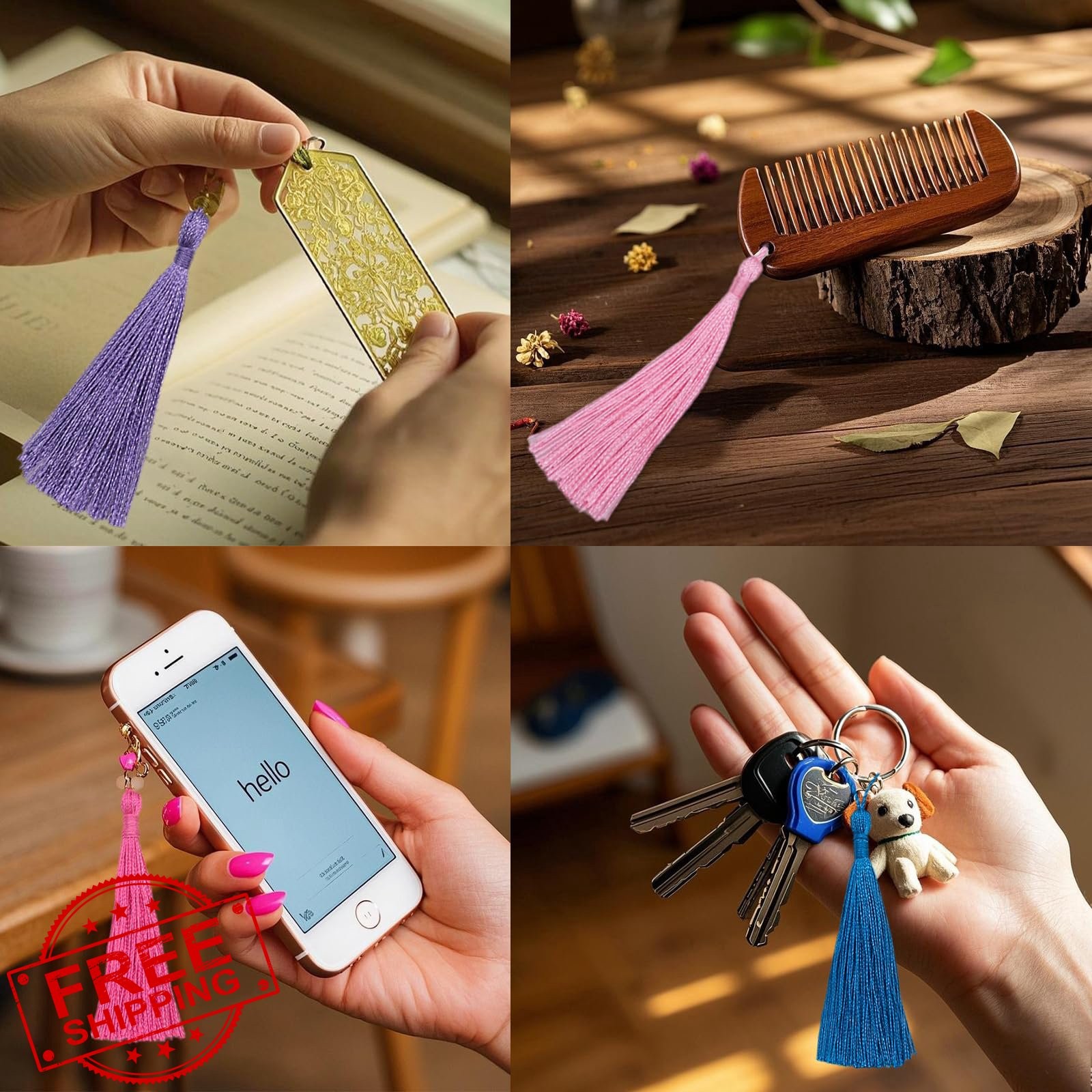 Handmade Graduation Tassel Bookmark Mixed 100pc 5" Silky Floss