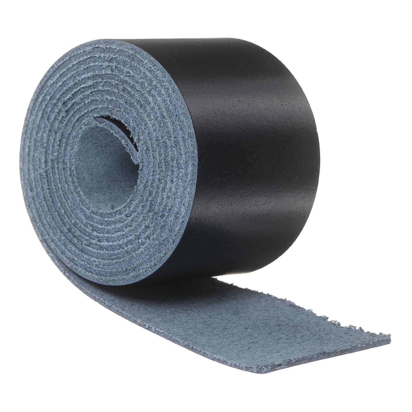 Full Grain Leather Strap, 1.6 Inches Wide x 53 Inches Long,Navy Blue