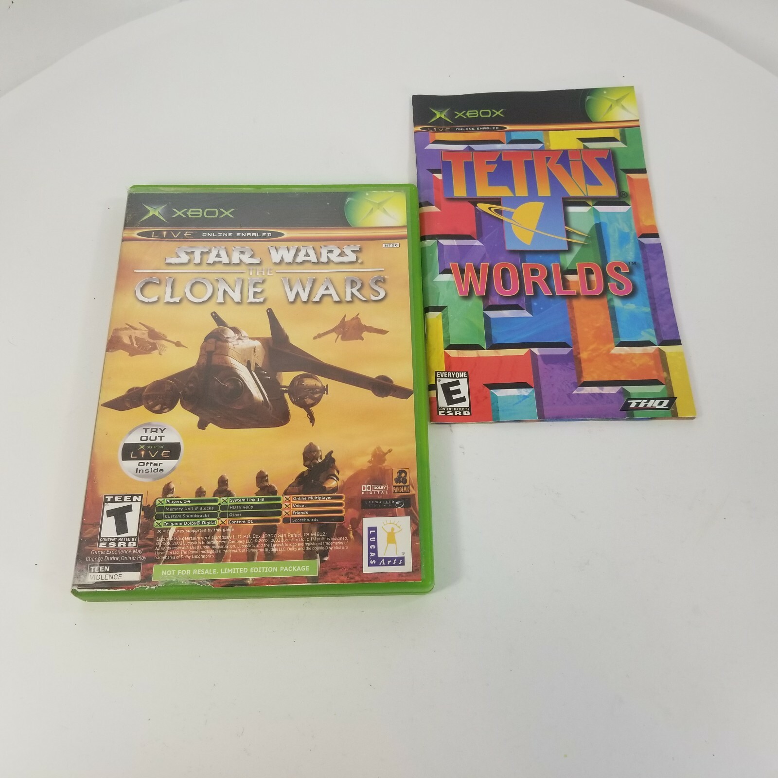 Star Wars: The Clone Wars/Tetris Worlds (Microsoft Xbox, 2003) 