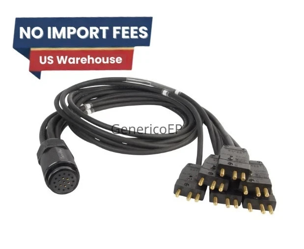 Socapex 19 Pin Female to Stage Pin Male Break In Cable 6ft FS USA