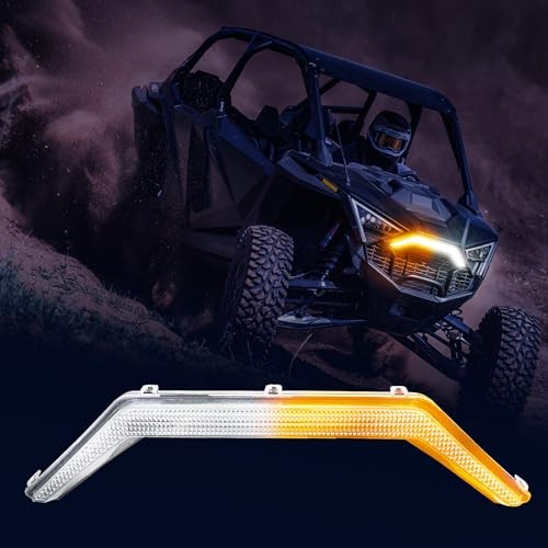  RZR PRO Front Accent Light, LED Center Grill Fang Signature Light with Amber