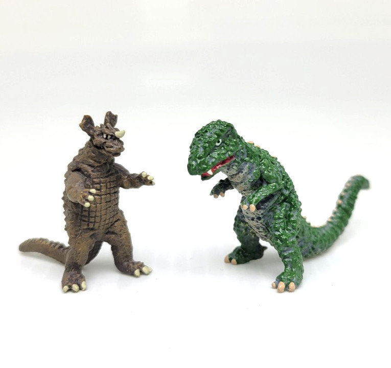 Deagostini 1.5" Baragon & Gorosaurus Figures Godzilla Toho Monsters Collection