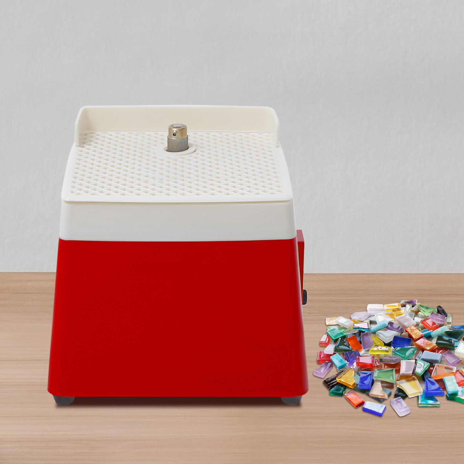 110V Stained Glass Grinder Diamond Automatic Art Grinding Tool 4200r/Min+Bit US