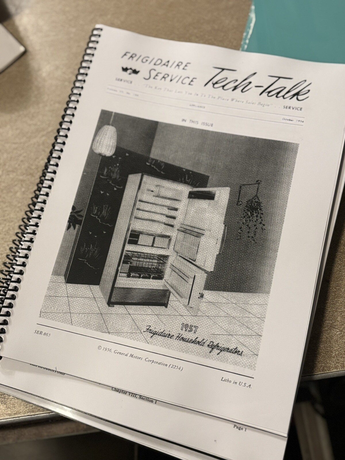 Vintage Refrigerator Service Manual Frigidaire 1957