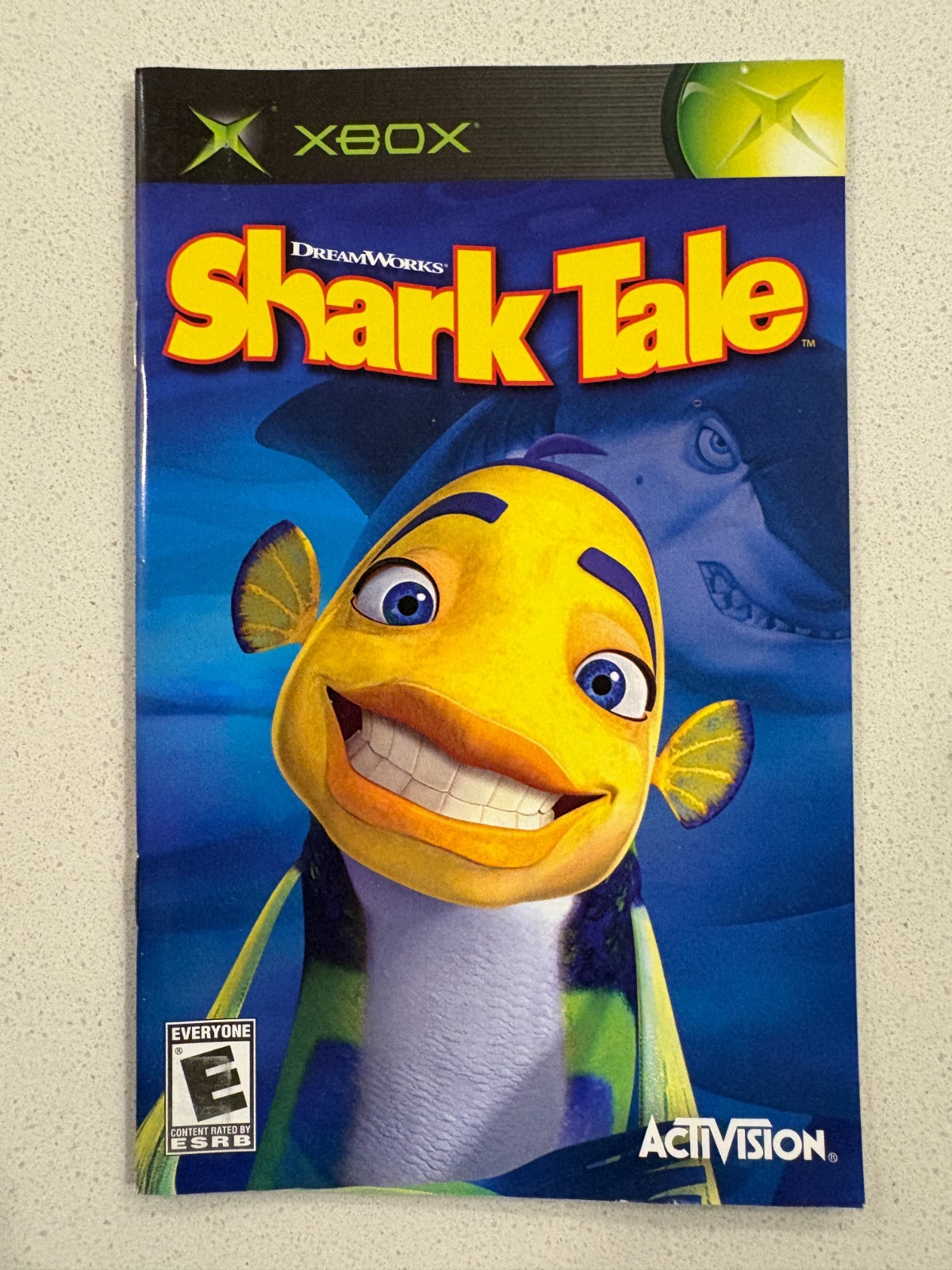 SHARK TALE - XBOX - INSTRUCTION MANUAL AUTHENTIC