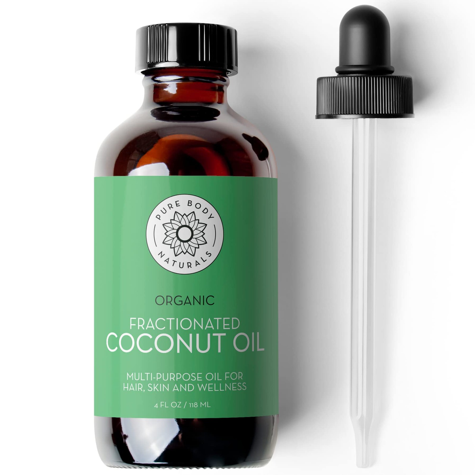 Body Naturals Organic Fractionated Coconut Oil for Skin & Hair