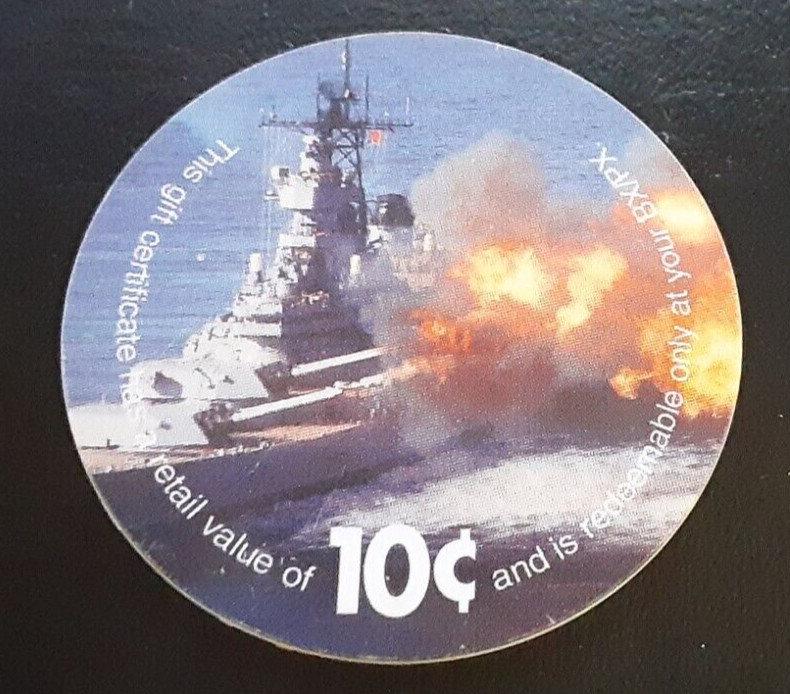2nd  Print  2J10  10 cents AAFES  Pogs from 2003 printing Extra Fine
