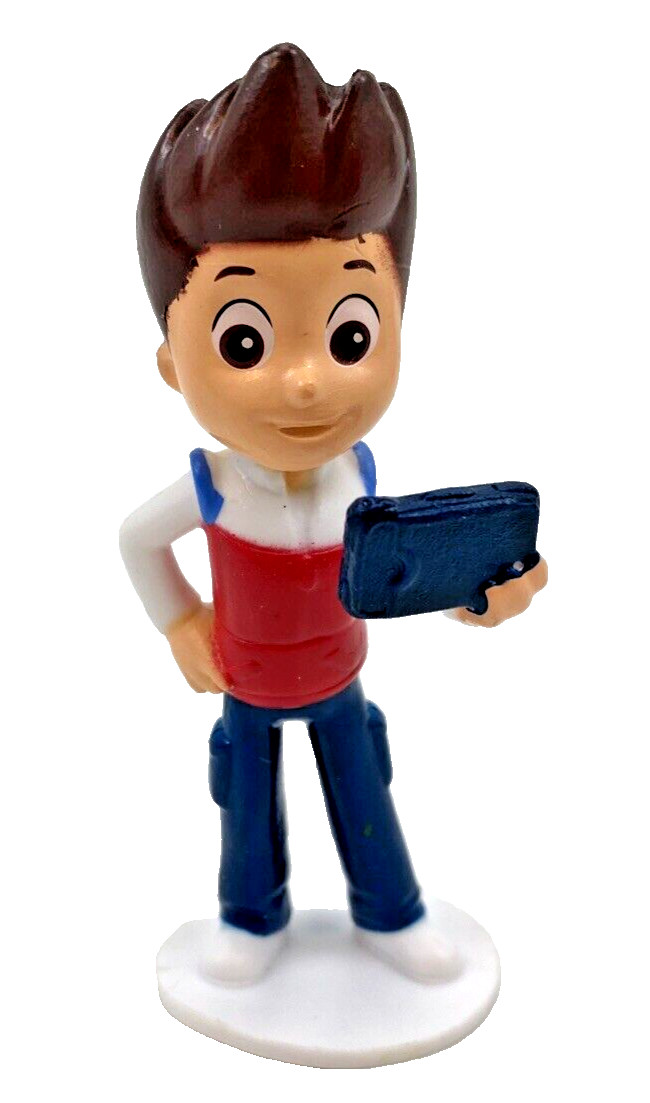 Paw Patrol Ryder Holding Pad 3" Figure Cake Topper PVC Plastic Spin Master 2017