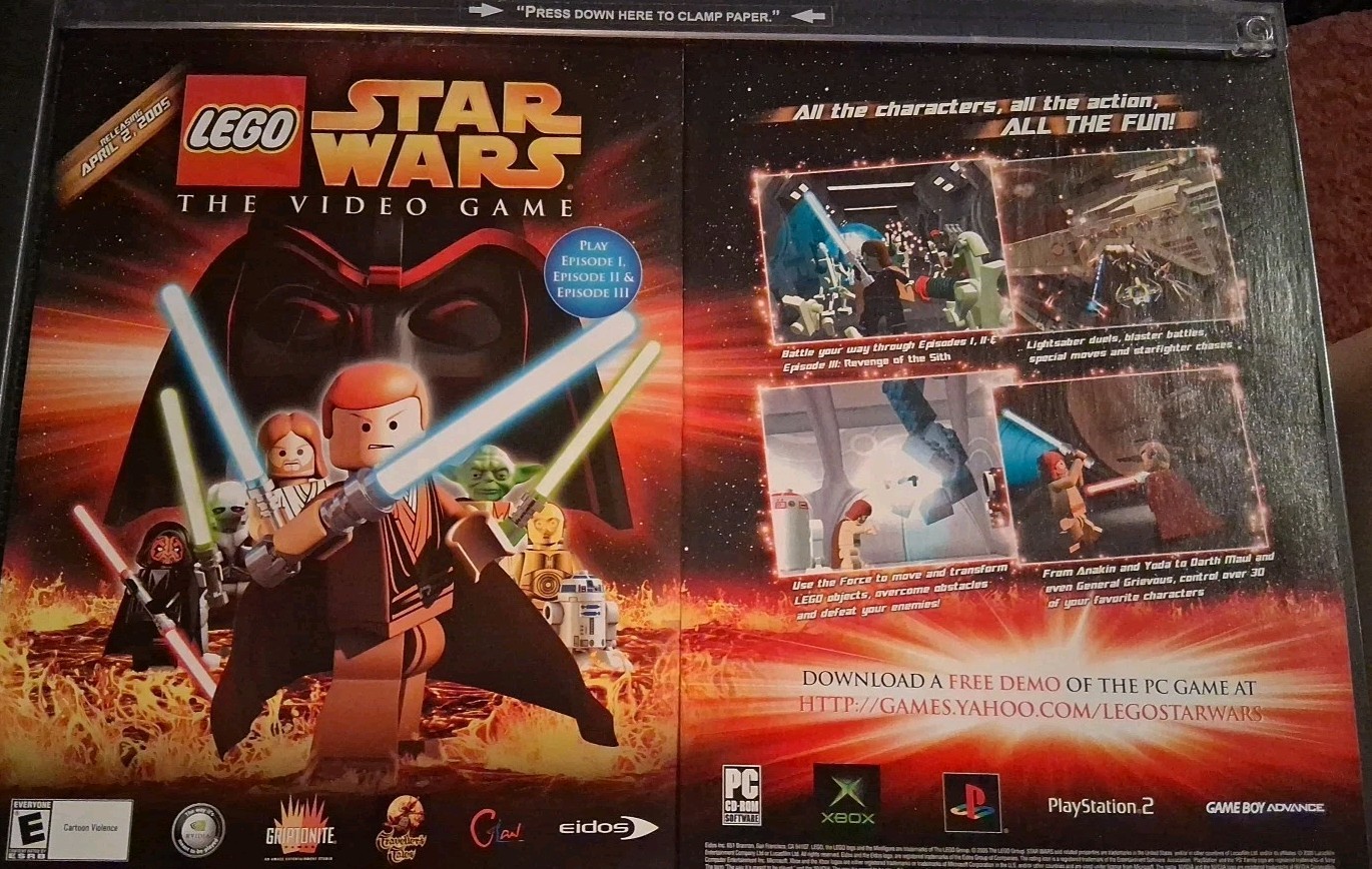 Lego Star Wars The Video Game  Print Ad 2005 16x11