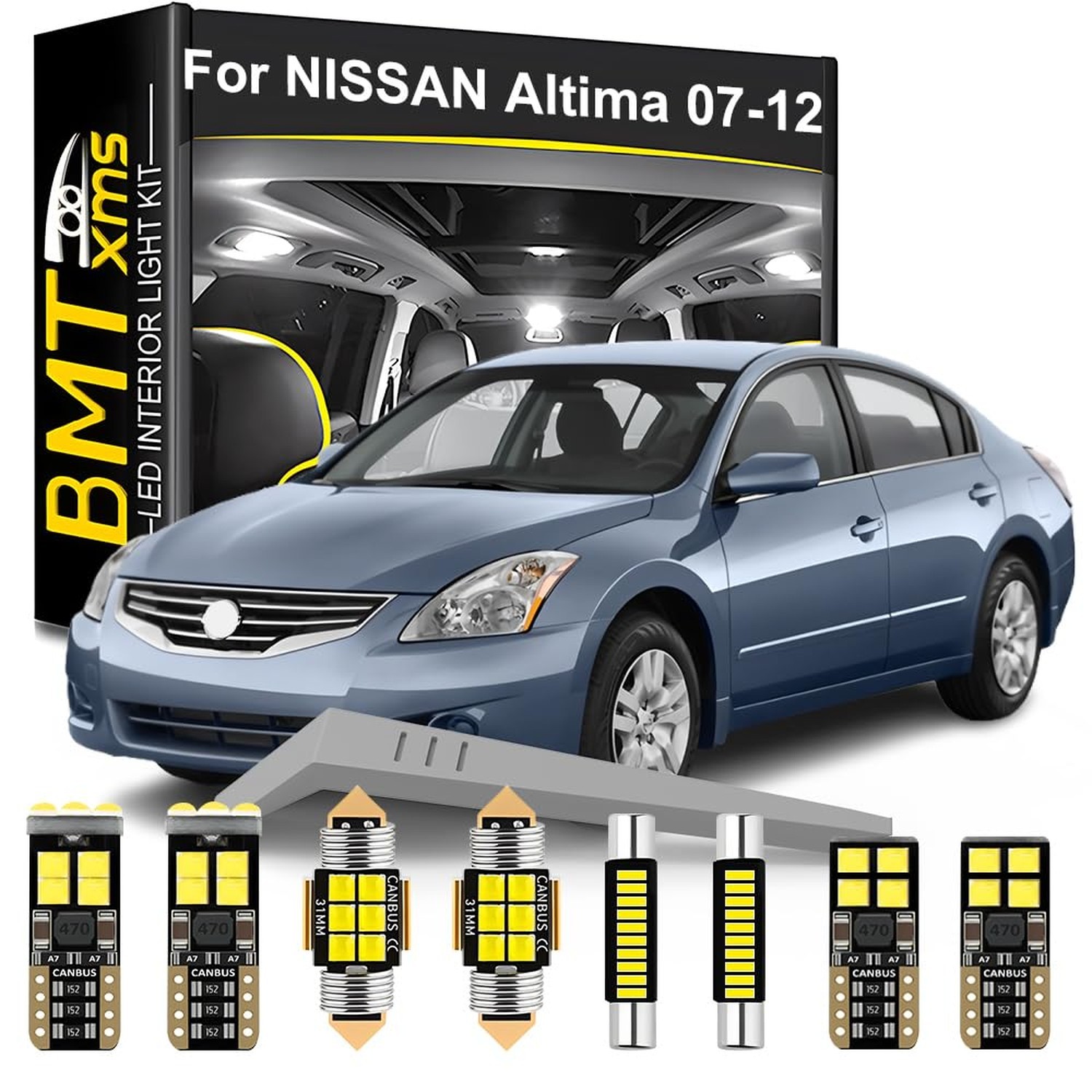 LED Interior Light Kit Replacement for NISSAN Altima 2007 2008 2009 2010 2011...