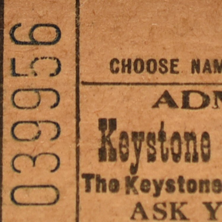 Vintage 1900s Keystone Moviegraph Show Theatre Ticket Trimount Press Boston