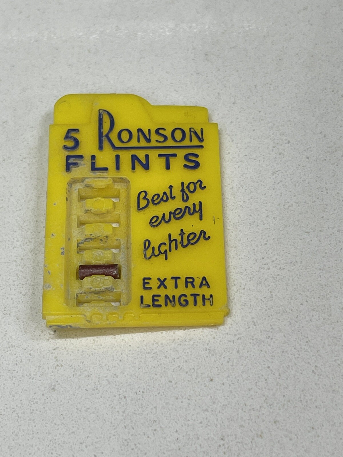 Ronson FLINTS "five-flinter" Lighter Shaped 1 Flint Vintage Made in USA