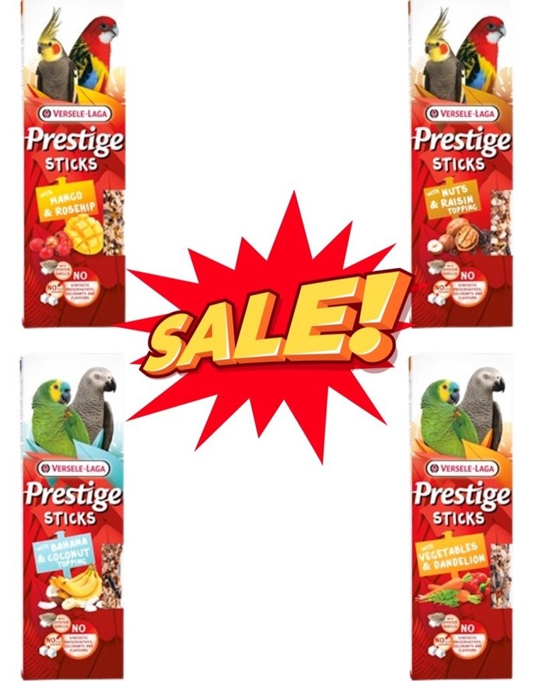 Versele Laga Prestige Stick Big Parakeets Parrot treat sticks Food Supplement
