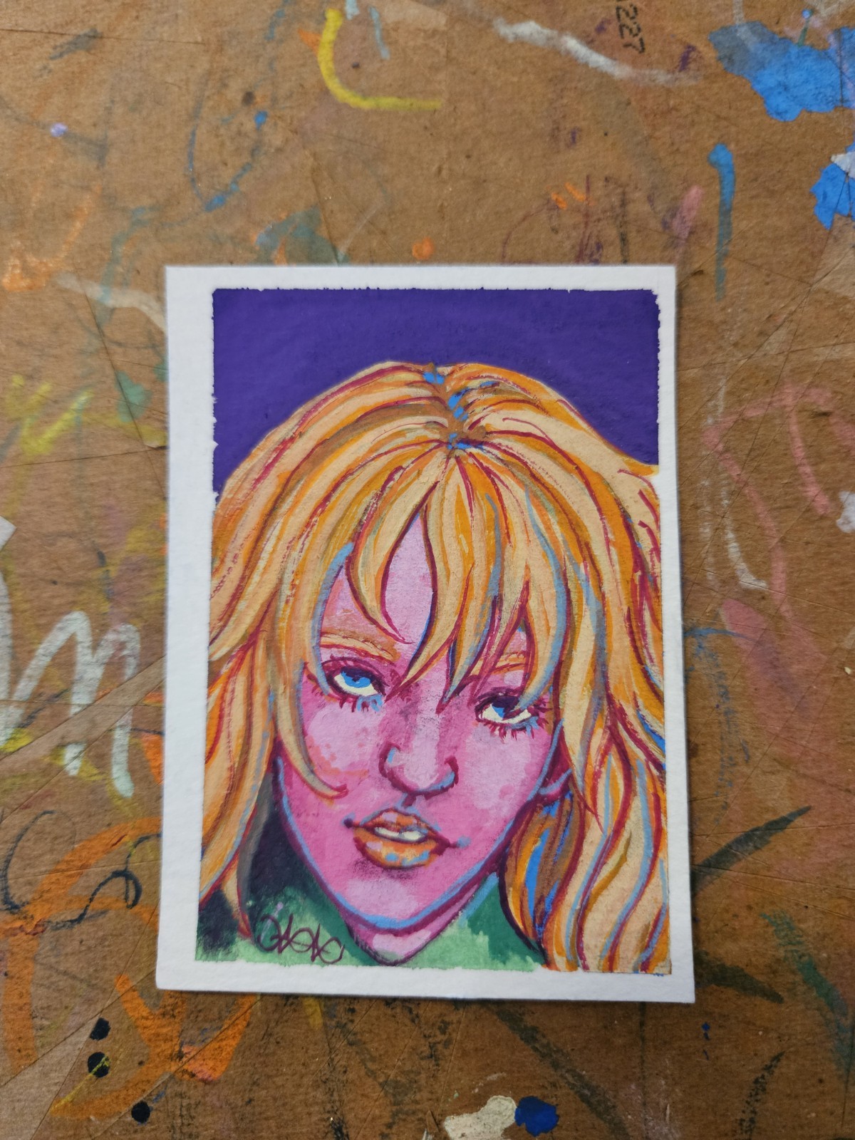 ACEO Original Painting by Marsisfine_