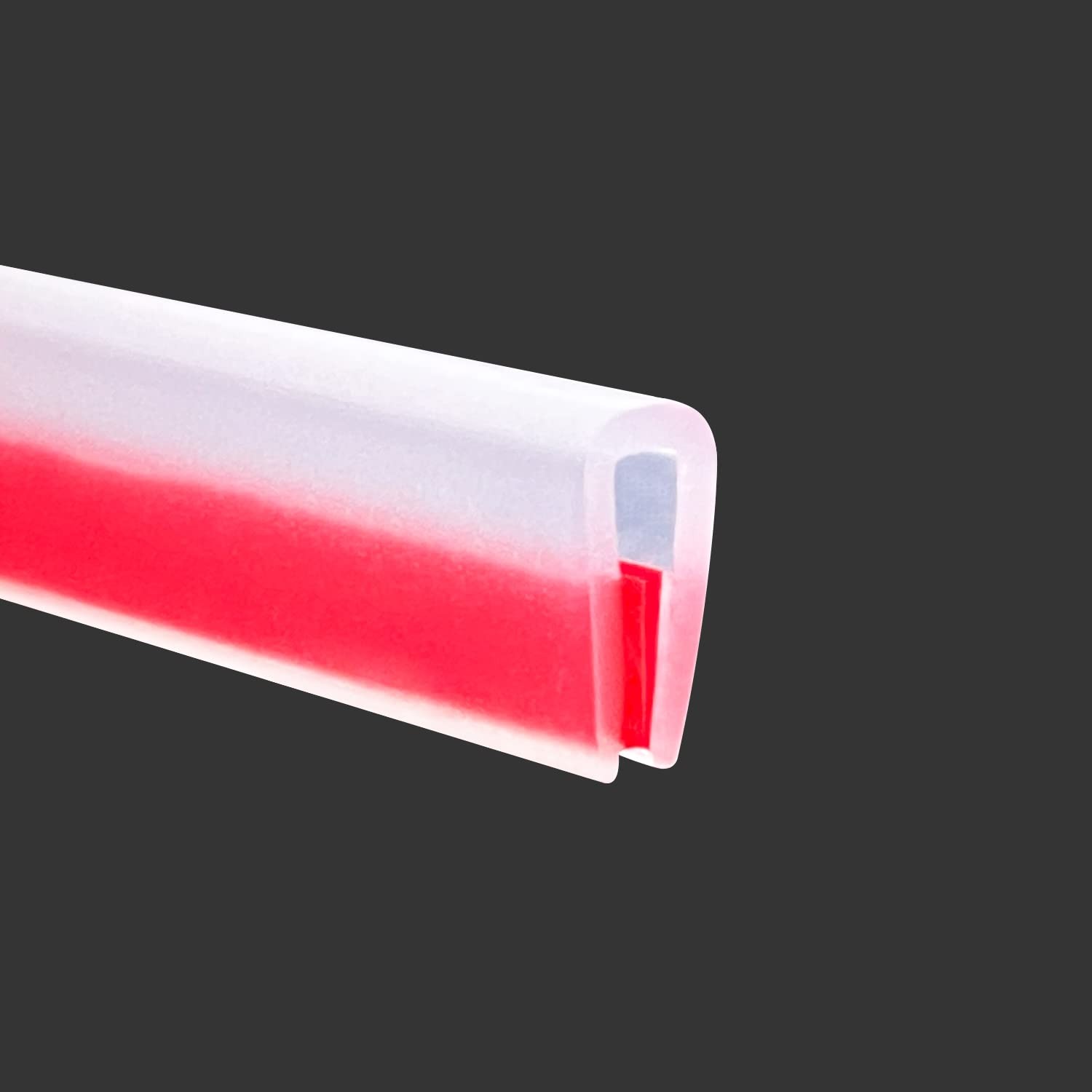 Clear Rubber Edge Trim, Self-Adhesive Transparent 1/16"- Length 10', 