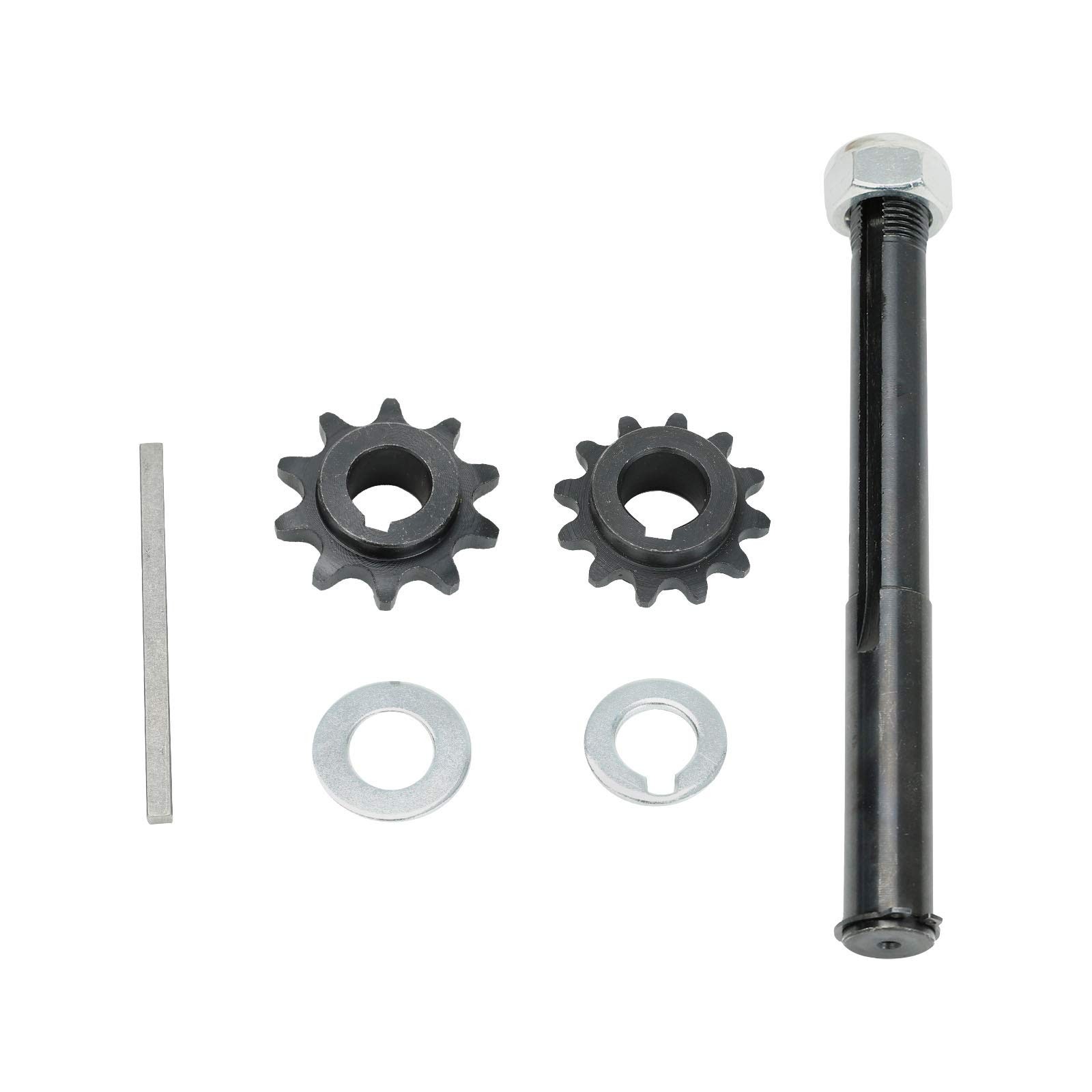 Go Kart Torque Converter Jackshaft, Key, Nut, etc.TAV 2 , #40/41 & #35 Gears ...