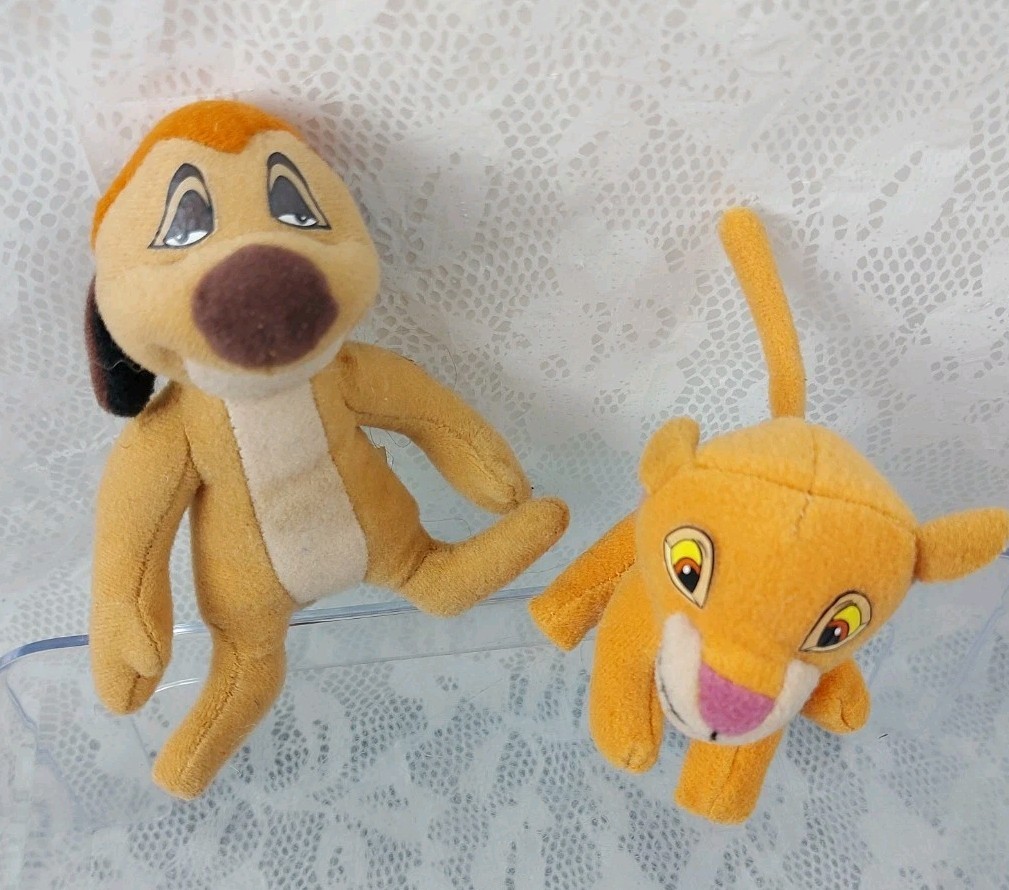 McDonald's Happy Meal Toys Lion King 2 Simba's Pride Plush Stuffed Toy Lot Of 2