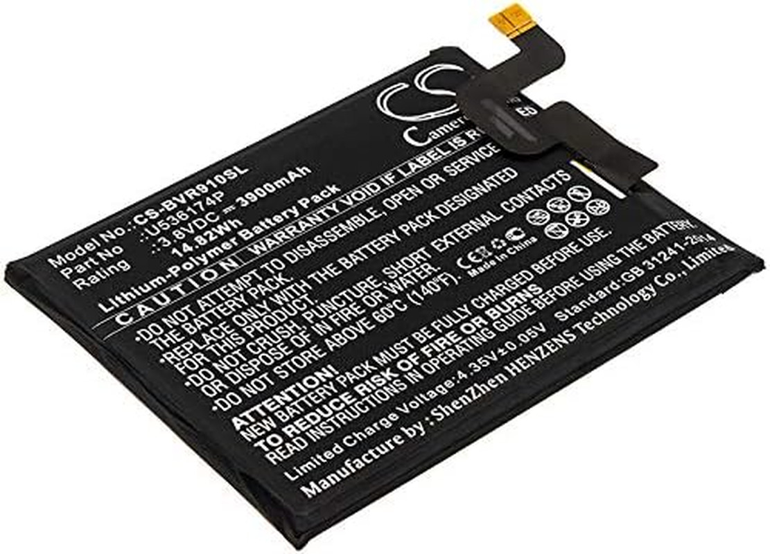 AQQXING New Rechargeable Battery for BV9000 Pro (3900Mah) U536174P