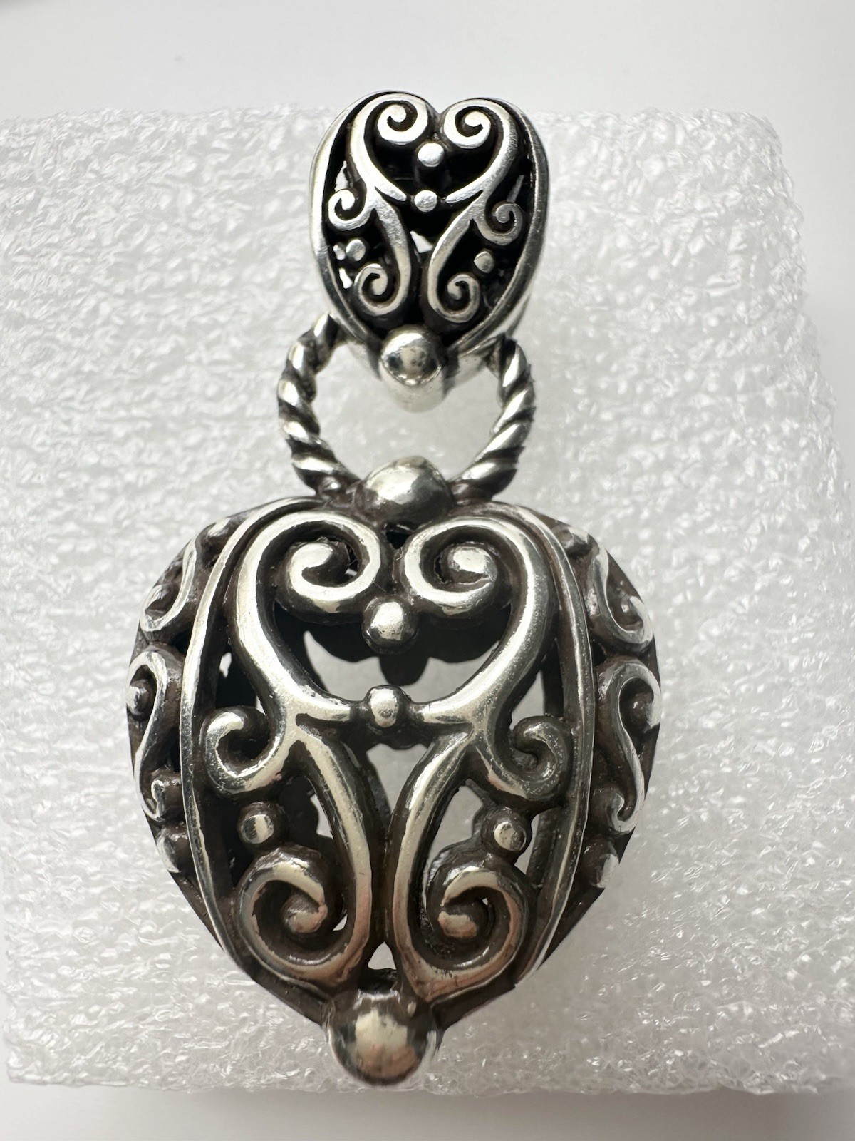 Brighton Bibi Heart Pendant Silver Plated 