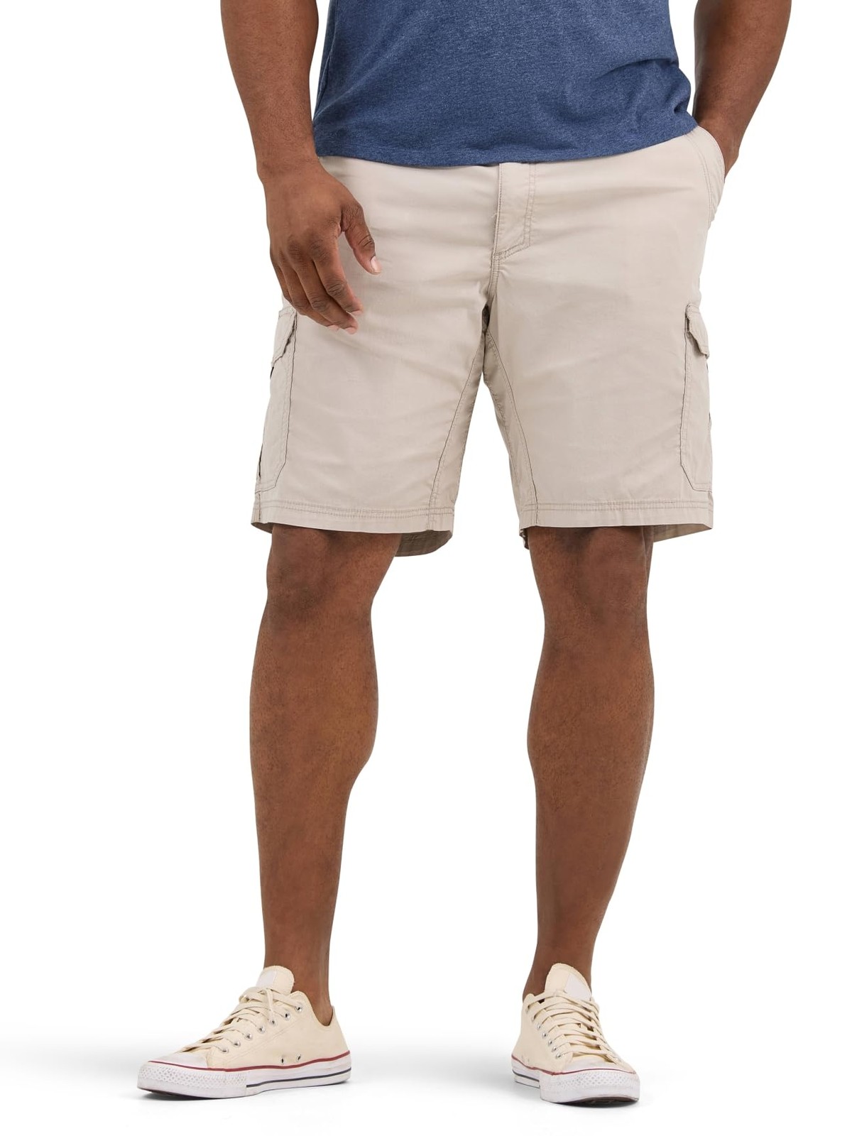Lee Men's Big & Tall Extreme Motion Crossroad Cargo Short, Stone, 48 48 Big