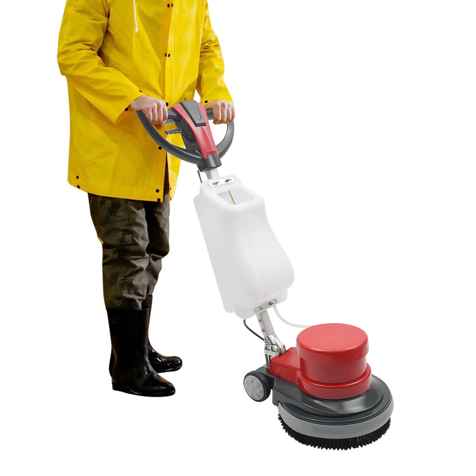 Automatic Floor Scrubber Cleaner Heavy Duty Polisher Floor Buffer Machine 1100W