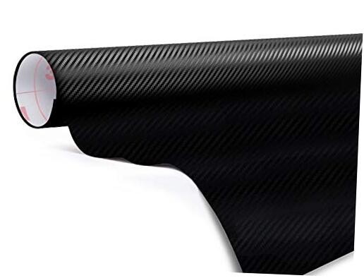  Di-Noc Carbon Fiber Matte Black Vinyl Car Wrap Film Sheet Roll - CA421-1ft x 