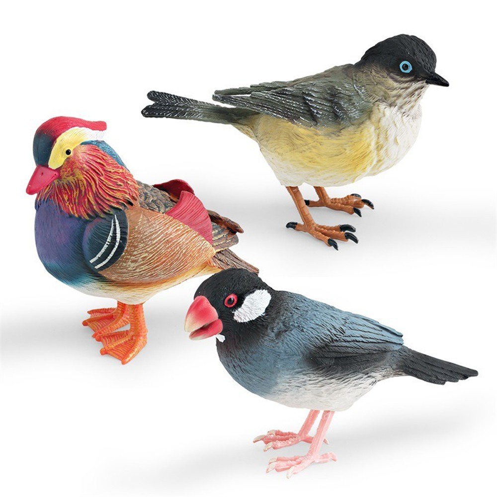 Portable Realistic Mannikin Bird Figurine for Collectors and Decorative Displays