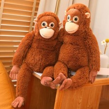 1/2pcs DJUNGELSKOG Orangutan Adorable Plush Monkey Toy Soft Stuffed Animal