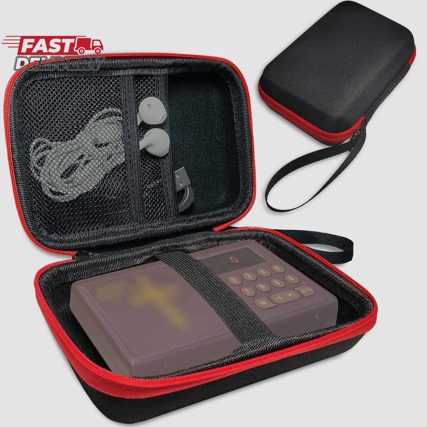 Carrying Case Compatible with Wonder Bible KJV- the Talking Audio Bible Player (