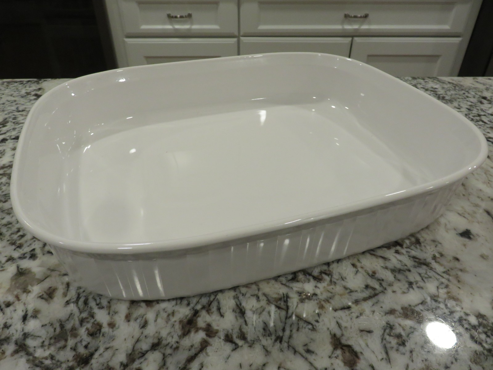 Corning Ware 4.5 Liter French White F-21-B Open Lasagna Casserole 14" X 11.5"