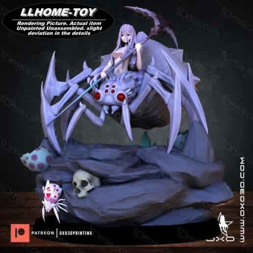 25CM tall Rachnera Arachnera Resin 3d Print Model Unpainted GK Statue Figure