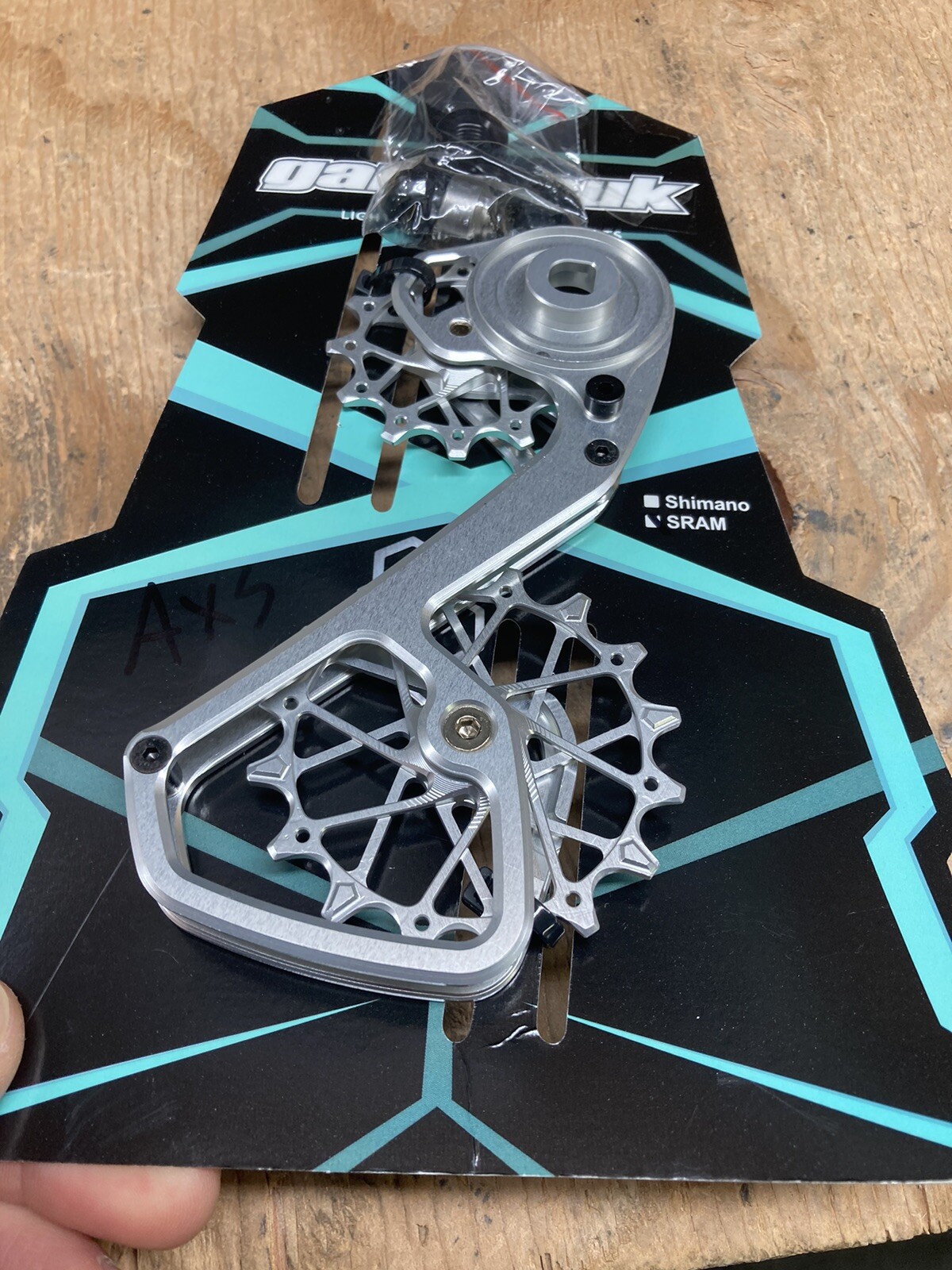 Garbaruk Rear Derailleur Cage Pulleys set Silver SRAM FORCE RED RIVAL AXS 12 spd