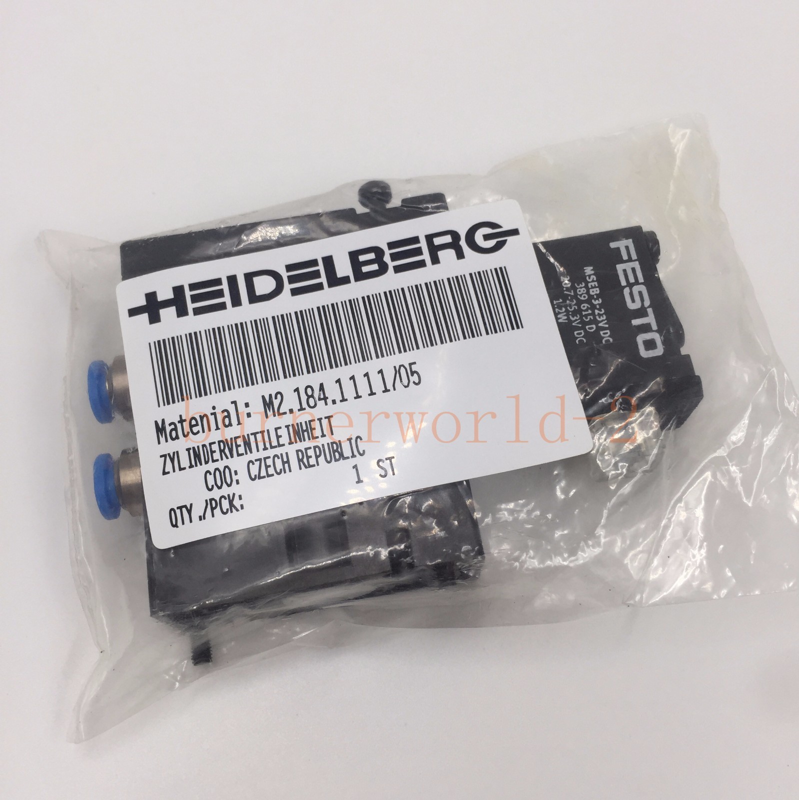 6pcs Solenoid Valve M2.184.1111/05 MEBH-4/2-QS-4-SA Heidelberg SM102 CD102 SM74