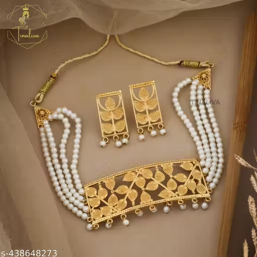Indian Bollywood Gold Plated Kundan Choker Bridal Necklace Earrings Jewelry Set