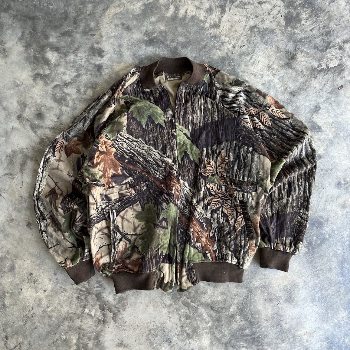 Outdoors Men's Camouflage Hunting Jacket XL Brown Green Beige Outdoor Gear