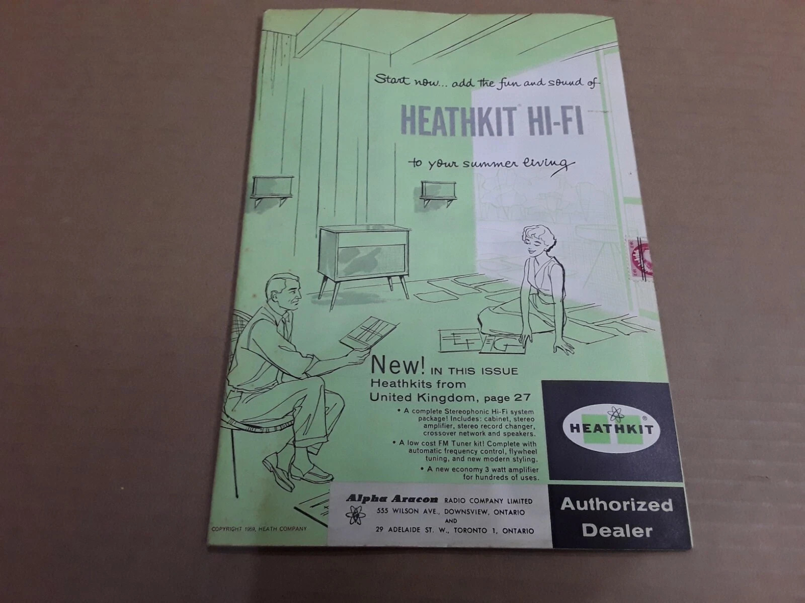 Vintage Heathkit Electronics Catalogue 1959 Alpha Aracon Radio Co. Catalog