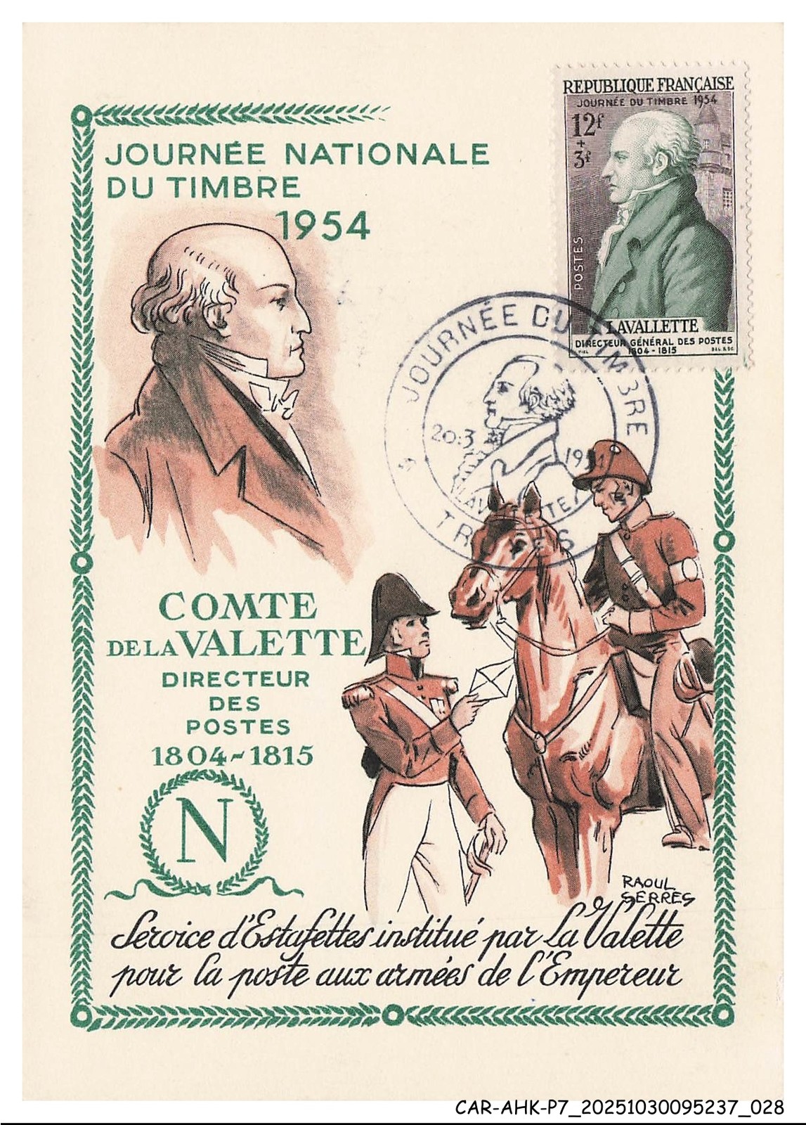 CAR-AHKP7-0360-Maximum Cards - Troyes - National Stamp Day - Count