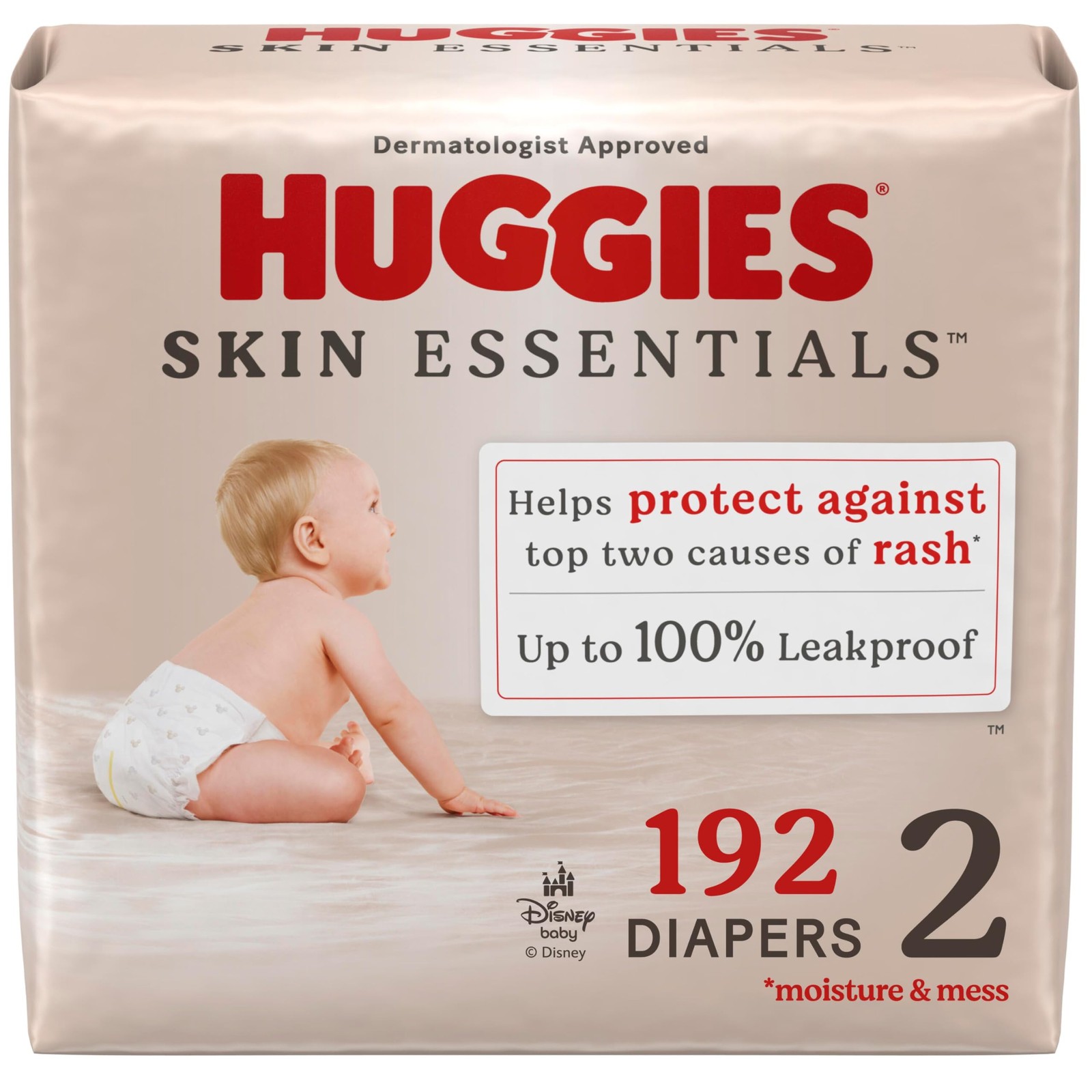 Diapers Size 2 192 Count 3 Pack Huggies 12-18 Skin Essentials Baby Packs