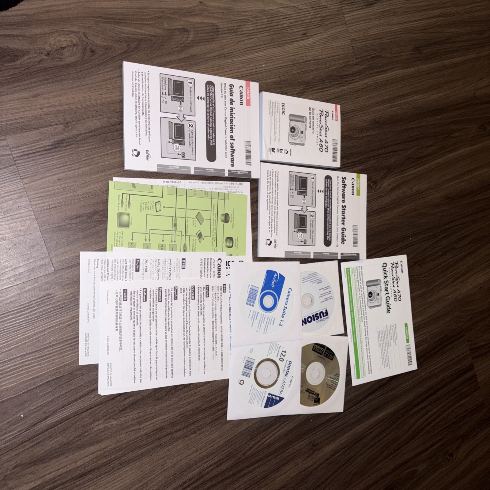 Canon Software Starter Guide Canon Digital Camera Solution Disk Ver 12 + Manual 